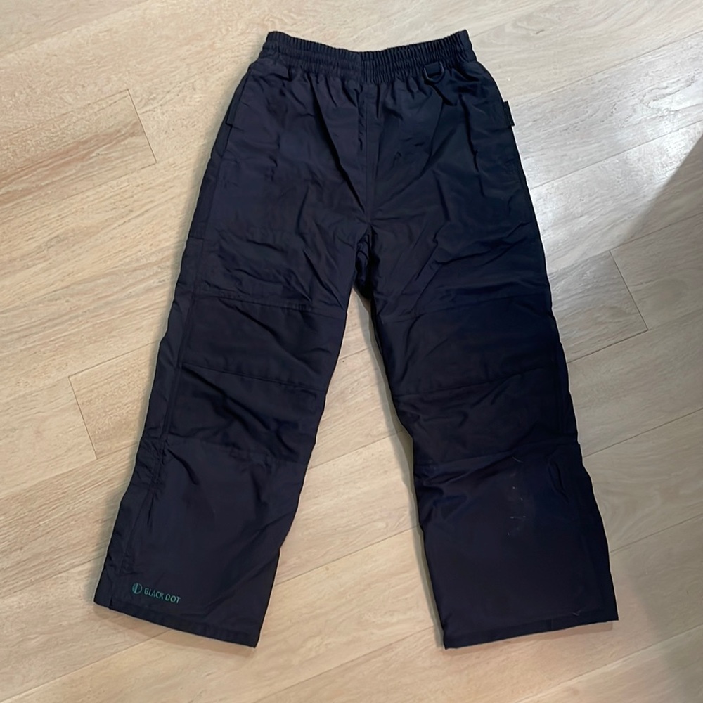 Black Dot Snowboard Pants Youth Medium